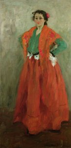A esposa do artista vestida como uma mulher espanhola, c.1901